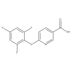 6-(2,4,6-Trifluorophenoxy)-3-pyridinecarboxylic acid Structure