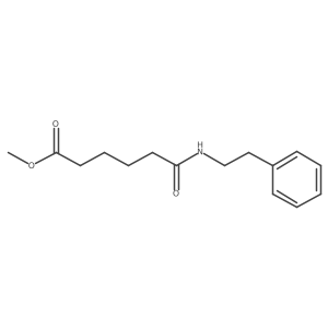 6-Oxo-6-[(2-phenylethyl)amino]hexanoic acid methyl ester Structure