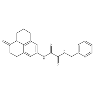 N1-(3-oxo-1,2,3,5,6,7-hexahydropyrido[3,2,1-ij]quinolin-9-yl)-N2-(pyridin-2-ylmethyl)oxalamide Structure