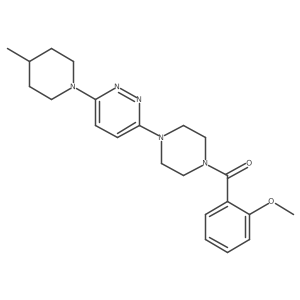 3-[4-(2-Methoxybenzoyl)piperazin-1-yl]-6-(4-methylpiperidin-1-yl)pyridazine结构式