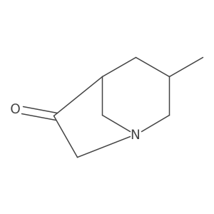 1-Azabicyclo[3.2.1]octan-6-one, 3-methyl-结构式