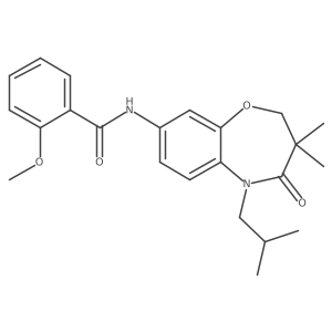 N-(5-isobutyl-3,3-dimethyl-4-oxo-2,3,4,5-tetrahydrobenzo[b][1,4]oxazepin-8-yl)-2-methoxybenzamide Structure