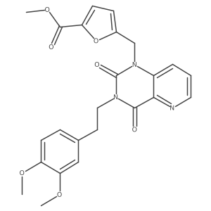 methyl 5-((3-(3,4-dimethoxyphenethyl)-2,4-dioxo-3,4-dihydropyrido[3,2-d]pyrimidin-1(2H)-yl)methyl)furan-2-carboxylate Structure
