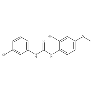 N-(2-Amino-4-methoxyphenyl)-Na(2)-(3-chlorophenyl)urea结构式