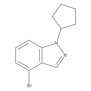 4-Bromo-1-cyclopentyl-1h-indazole Structure