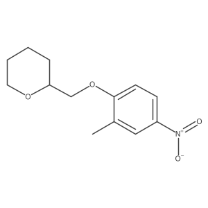 2-[(2-methyl-4-nitrophenoxy)methyl]tetrahydro-2H-pyran结构式