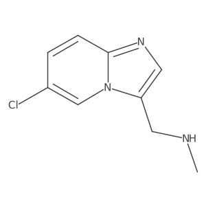 ({6-Chloroimidazo[1,2-a]pyridin-3-yl}methyl)(methyl)amine结构式