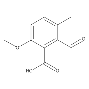 Benzoic acid, 2-formyl-6-methoxy-3-methyl- Structure