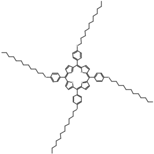 5,10,15,20-Tetra(4-dodecyloxyphenyl)porphin结构式