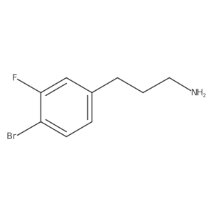 3-(4-Bromo-3-fluorophenyl)propan-1-amine结构式