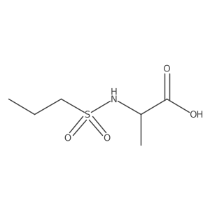 2-(Propane-1-sulfonamido)propanoic acid Structure