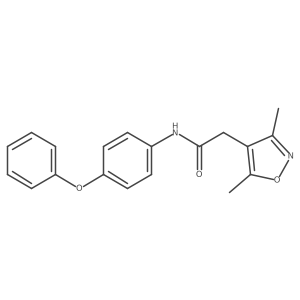 2-(3,5-dimethyl-1,2-oxazol-4-yl)-N-(4-phenoxyphenyl)acetamide Structure