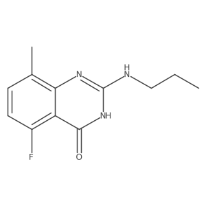5-fluoro-8-methyl-2-(propylamino)-3H-quinazolin-4-one结构式