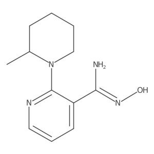 N-Hydroxy-2-(2-methyl-1-piperidinyl)-3-pyridinecarboximidamide Structure