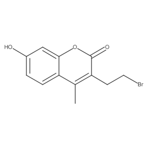 3-(2-Bromoethyl)-7-hydroxy-4-methyl-coumarin结构式