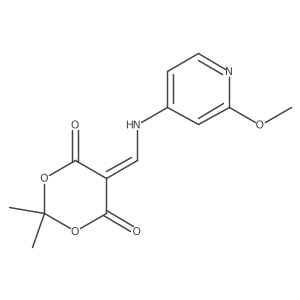 5-[[(2-Methoxy-4-pyridinyl)amino]methylene]-2,2-dimethyl-1,3-dioxane-4,6-dione结构式