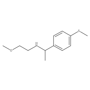 (2-Methoxyethyl)({1-[4-(methylsulfanyl)phenyl]ethyl})amine结构式