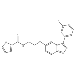 N-(2-((3-(3-fluorophenyl)-[1,2,4]triazolo[4,3-b]pyridazin-6-yl)oxy)ethyl)furan-2-carboxamide Structure