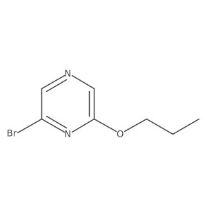 2-Bromo-6-propoxypyrazine结构式