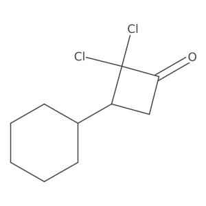 2,2-Dichloro-3-cyclohexylcyclobutanone结构式