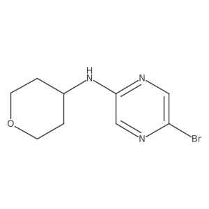 5-Bromo-N-(tetrahydro-2H-pyran-4-yl)-2-pyrazinamine Structure