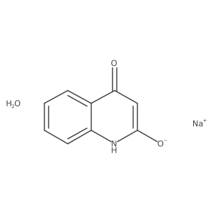 Sodium 4-oxo-1,4-dihydroquinolin-2-olate hydrate Structure