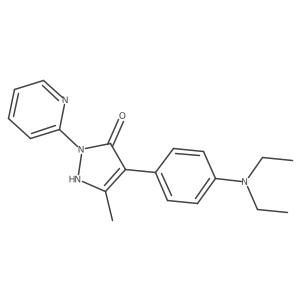 4-(4-(Diethylamino)phenyl)-3-methyl-1-(pyridin-2-yl)-1h-pyrazol-5-ol Structure