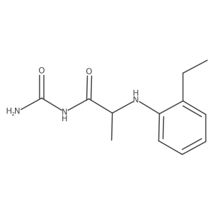 n-Carbamoyl-2-((2-ethylphenyl)amino)propanamide结构式