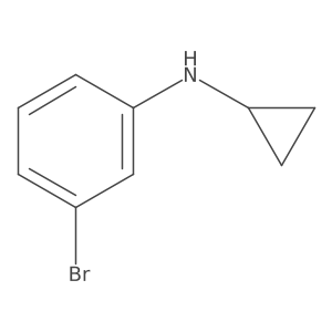 3-bromo-N-cyclopropylaniline Structure