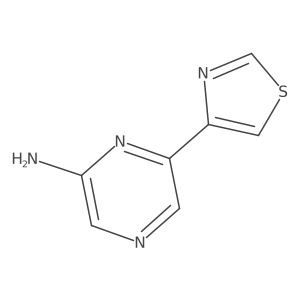 6-(4-Thiazolyl)-2-pyrazinamine Structure