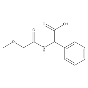 2-(2-Methoxyacetamido)-2-phenylacetic acid结构式