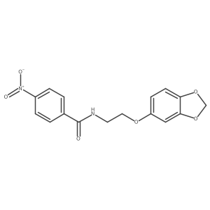 N-(2-(benzo[d][1,3]dioxol-5-yloxy)ethyl)-4-nitrobenzamide Structure