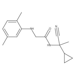 N-(1-cyano-1-cyclopropylethyl)-2-[(2,5-dimethylphenyl)amino]acetamide Structure