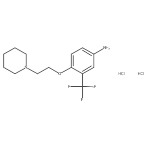 4-[2-(1-Piperidinyl)ethoxy]-3-(trifluoromethyl)-phenylamine dihydrochloride结构式