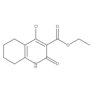 Ethyl 4-chloro-2-oxo-1,2,5,6,7,8-hexahydroquinoline-3-carboxylate结构式