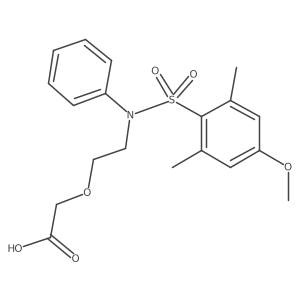 2-[2-[[(4-Methoxy-2,6-dimethylphenyl)sulfonyl]phenylamino]ethoxy]acetic acid Structure