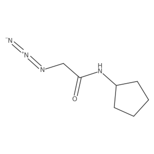 2-azido-N-cyclopentylacetamide结构式