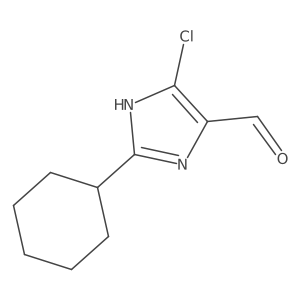 4-chloro-2-cyclohexyl-1H-imidazole-5-carbaldehyde Structure