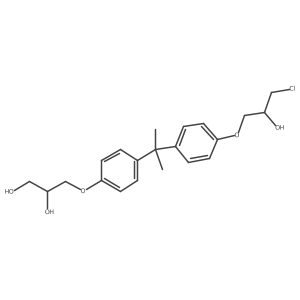 (S)-3-(4-(2-(4-((R)-3-Chloro-2-hydroxypropoxy)phenyl)propan-2-yl)phenoxy)propane-1,2-diol Structure
