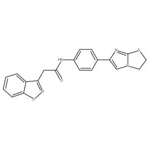 2-(benzo[d]isoxazol-3-yl)-N-(4-(2,3-dihydroimidazo[2,1-b]thiazol-6-yl)phenyl)acetamide Structure