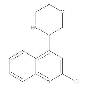 2-Chloro-4-(3R)-3-morpholinylquinoline结构式