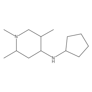 N-cyclopentyl-1,2,5-trimethylpiperidin-4-amine Structure