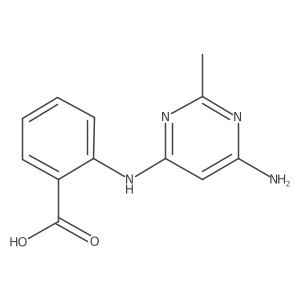 2-[(6-Amino-2-methylpyrimidin-4-yl)amino]benzoic acid Structure