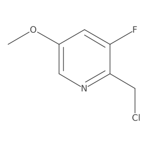 2-(chloromethyl)-3-fluoro-5-methoxy-pyridine结构式