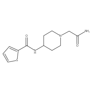 n-(1-(2-Amino-2-oxoethyl)piperidin-4-yl)thiophene-2-carboxamide结构式