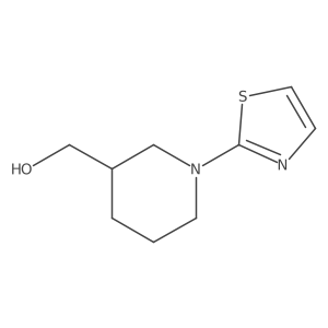 (1-(Thiazol-2-yl)piperidin-3-yl)methanol结构式