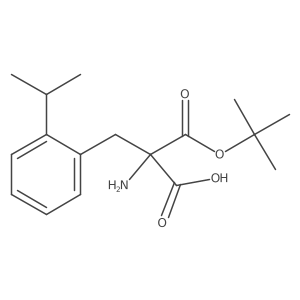 2-Amino-3-[(2-methylpropan-2-yl)oxy]-3-oxo-2-[(2-propan-2-ylphenyl)methyl]propanoic acid Structure