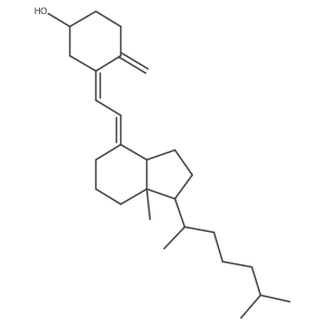 (1S,3E)-3-{2-[(1R,4E,7aR)-7a-methyl-1-[(2R)-6-methylheptan-2-yl]-octahydro-1H-inden-4-ylidene]ethylidene}-4-methylidenecyclohexan-1-ol Structure