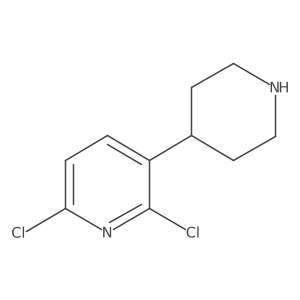 2,6-Dichloro-3-(piperidin-4-yl)pyridine Structure