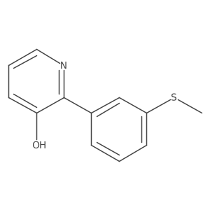 3-Hydroxy-2-(3-methylthiophenyl)pyridine结构式